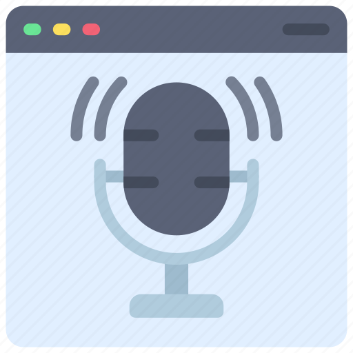Audio, website, browser, webpage, sound, podcast icon - Download on Iconfinder