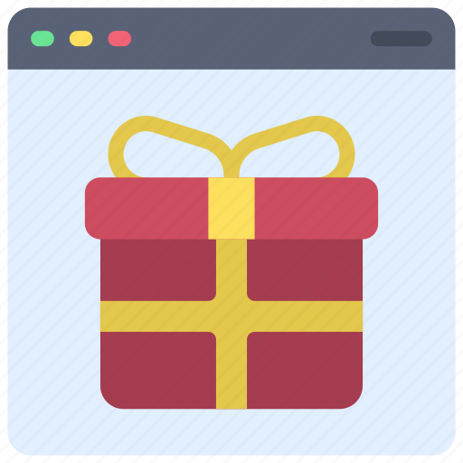 Gift, browser, webpage, website, present, giftbox icon - Download on Iconfinder