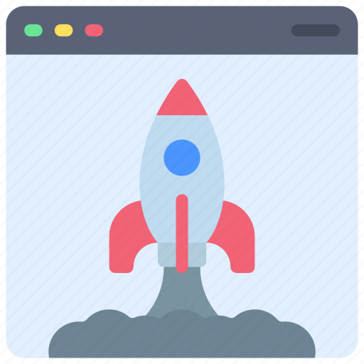Launch, browser, webpage, website, rocket, release icon - Download on Iconfinder