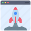 launch, browser, webpage, website, rocket, release 