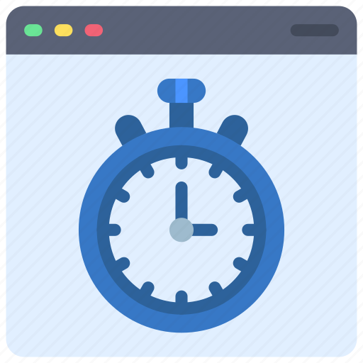 Timer, browser, webpage, website, time, stopwatch icon - Download on Iconfinder