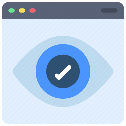 Viewable, browser, webpage, website, visible, eye icon - Download on Iconfinder