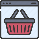 basket, browser, webpage, website, ecommerce, store