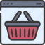 basket, browser, webpage, website, ecommerce, store 