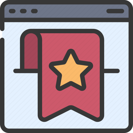 Bookmarked, browser, webpage, website, bookmark icon - Download on Iconfinder