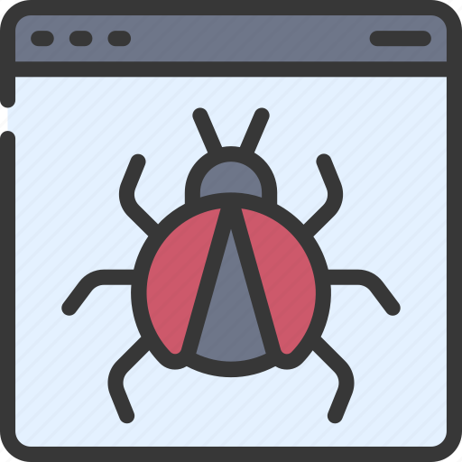 Bug, browser, webpage, website, malware, error icon - Download on Iconfinder