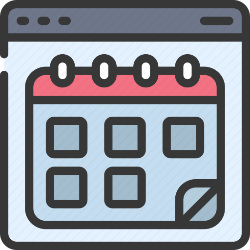 Calendar, browser, webpage, website, schedule, date icon - Download on Iconfinder