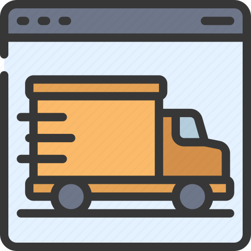 Delivery, truck, browser, webpage, website, logistics, deliver icon - Download on Iconfinder