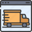 delivery, truck, browser, webpage, website, logistics, deliver 