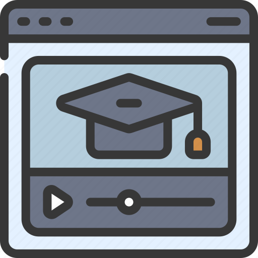 Educational, video, browser, webpage, website, learning icon - Download on Iconfinder