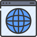 globe, grid, browser, webpage, website, internet, worldwide
