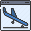 landing, page, browser, webpage, website, airplane, aeroplane