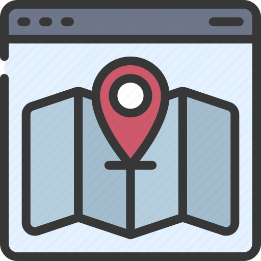 Location, map, browser, webpage, website, pin icon - Download on Iconfinder