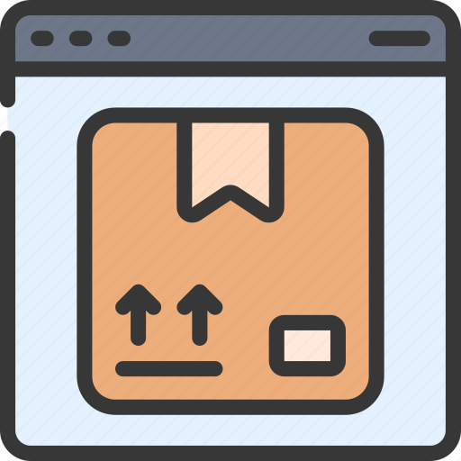 Parcel, browser, webpage, website, delivery, box icon - Download on Iconfinder