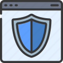 protection, browser, webpage, website, security, shield 