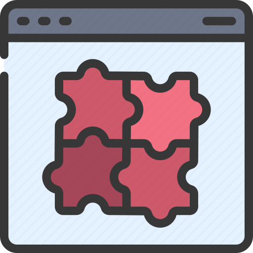 Puzzle, browser, webpage, website, problem, solution icon - Download on Iconfinder