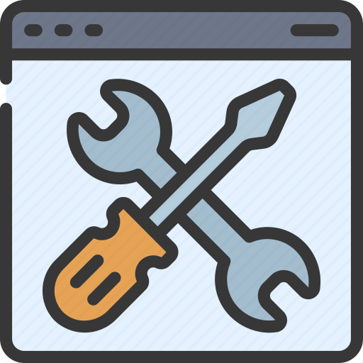 Repairs, browser, webpage, website, diy, tools icon - Download on Iconfinder