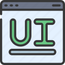 user, interface, browser, webpage, website, ui