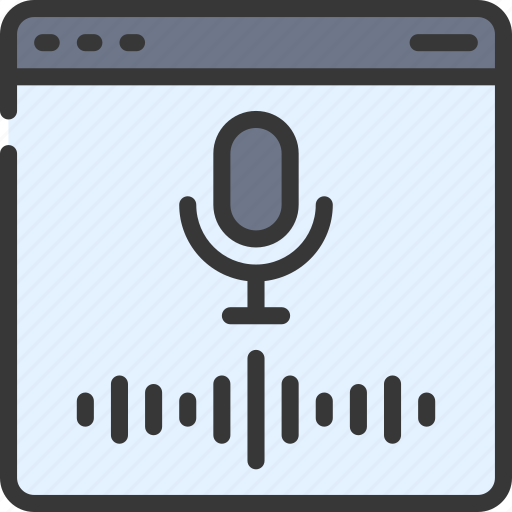 Voice, search, browser, webpage, website, audio, soundwaves icon - Download on Iconfinder