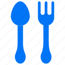 restaurant, café, fork, spoon, eat, cutlery