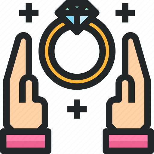 Couple, love, pre wedding, ring, wedding icon - Download on Iconfinder