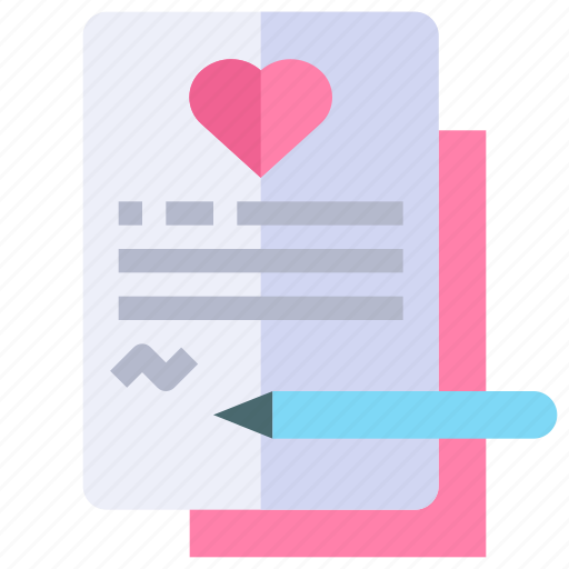Contract, couple, love, pre wedding, wedding icon - Download on Iconfinder