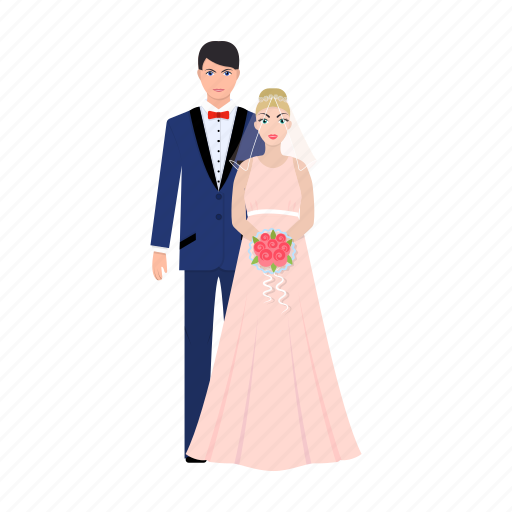 Bride, groom, love, newlyweds, wedding icon - Download on Iconfinder