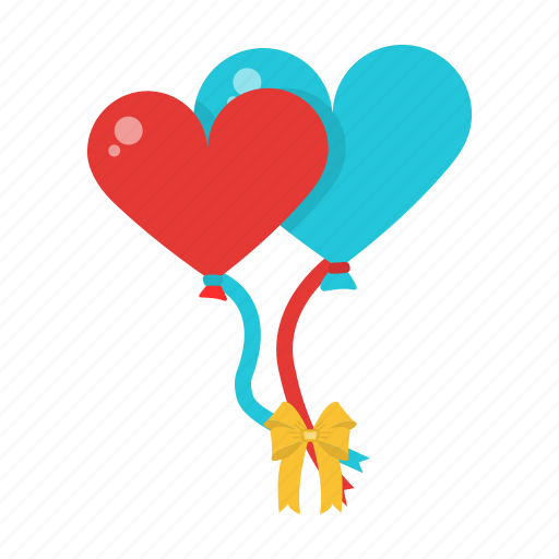 Balloon, decoration, heart, love, romance, wedding icon - Download on Iconfinder