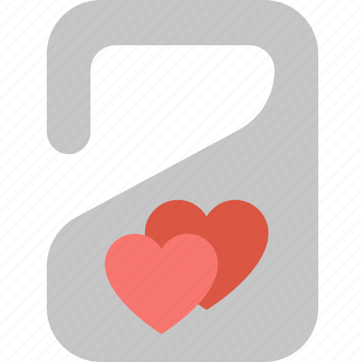 Door, hanger, couple, hearts, hotel, love, service icon - Download on Iconfinder