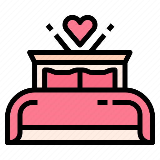 Bed, love, room, valentine, wedding icon - Download on Iconfinder