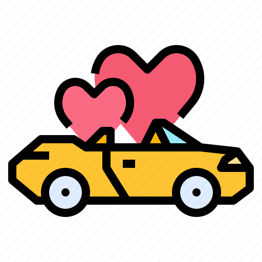 Cabriolet, car, love, super, wedding icon - Download on Iconfinder