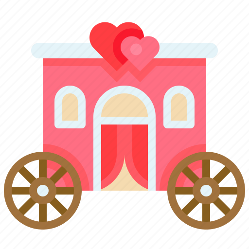 Carriage, ceremony, marriage, romance, vehicle, wedding icon - Download on Iconfinder