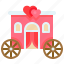 carriage, ceremony, marriage, romance, vehicle, wedding 