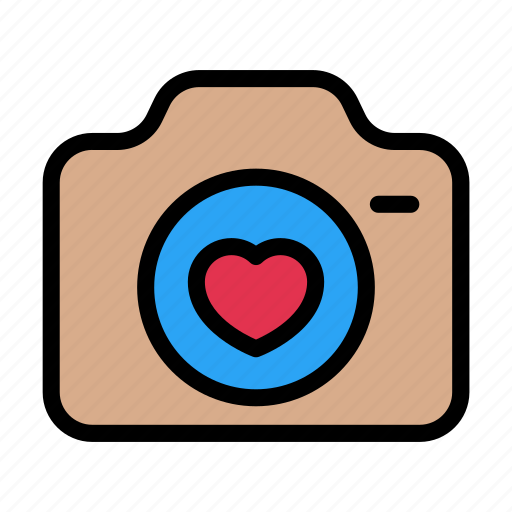 Camera, heart, love, wedding, photography icon - Download on Iconfinder