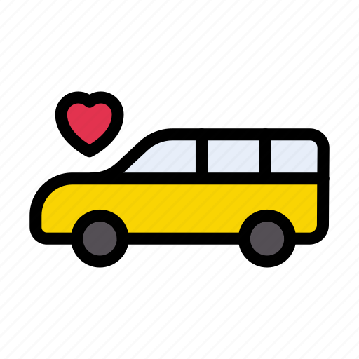 Heart, love, car, wedding, marriage icon - Download on Iconfinder