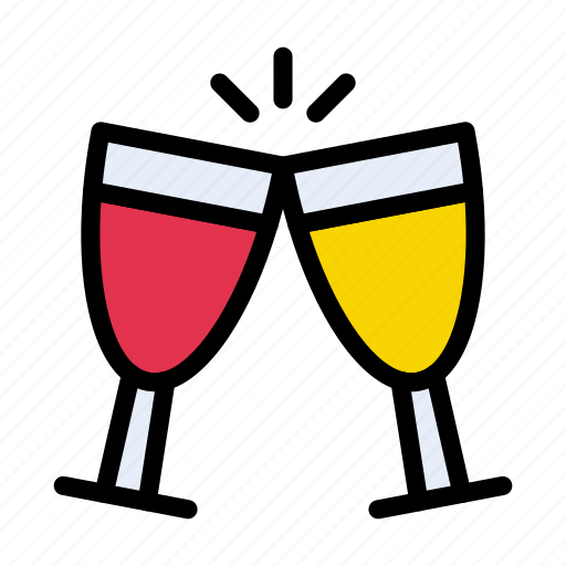 Drinks, party, wedding, champagne, cheer icon - Download on Iconfinder