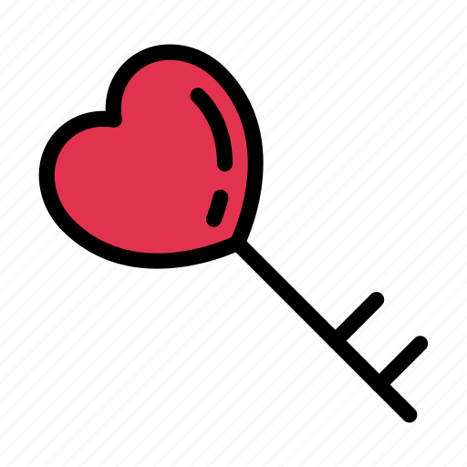 Heart, love, key, wedding, marriage icon - Download on Iconfinder