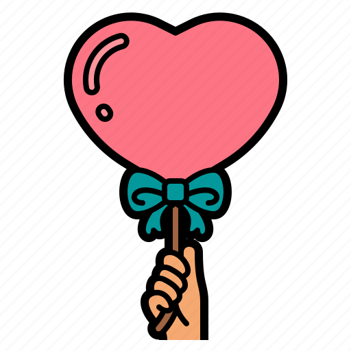 Heart, love, balloon, valentines, romantic, decoration, celebration icon - Download on Iconfinder