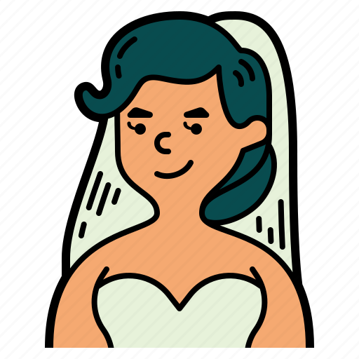 Wedding, bride, dress, marriage, woman, love, romance icon - Download on Iconfinder