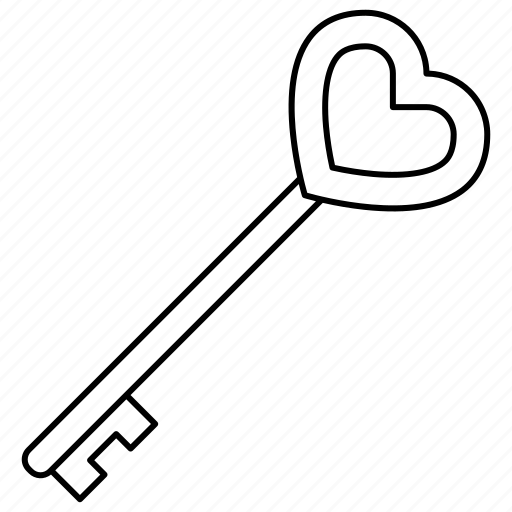 Key, heart, romance, security icon - Download on Iconfinder