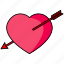 cupid, love, arrow, heart 