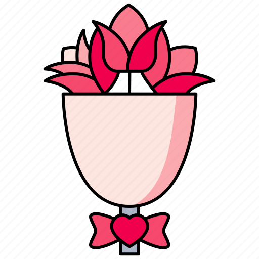 Flower, bouquet, rose, romantic icon - Download on Iconfinder