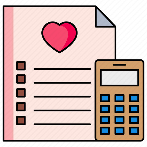 Wedding, cost, calculator, marriage icon - Download on Iconfinder