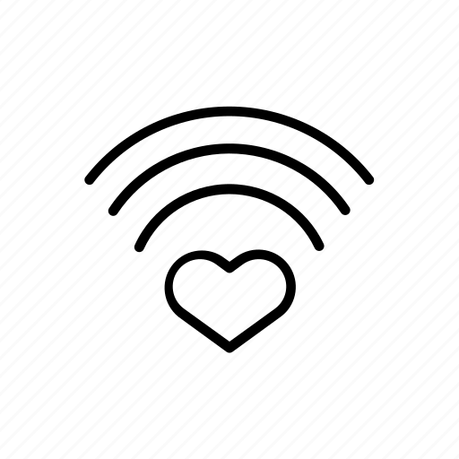 Love wifi, love signal, string love, love parameter icon - Download on Iconfinder