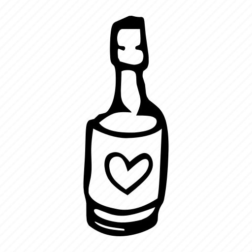 Bottle, drink, beverage, love, party, wedding icon - Download on Iconfinder
