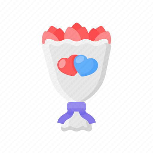 Flower, bouquet, floral, plant, present, marriage icon - Download on Iconfinder