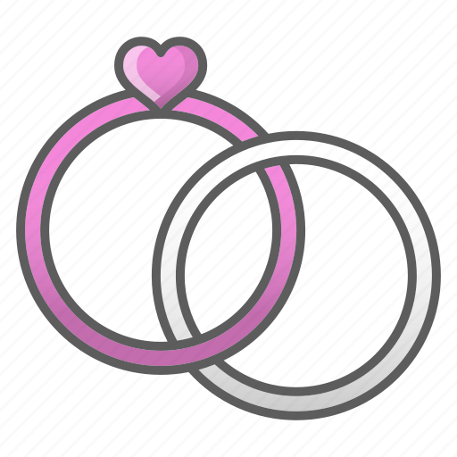 Anniversary, engagement, heart, ring, rings, valentine, wedding icon - Download on Iconfinder
