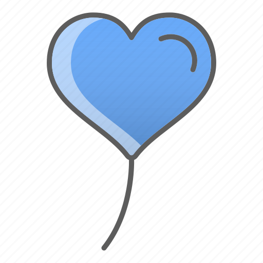 Balloon, baloon, heart, love, party, romance, scribble icon - Download on Iconfinder