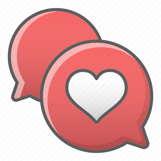 Bouble, chat, communication, heart, message, valentine, wedding icon - Download on Iconfinder