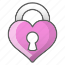 heart, lock, love, valentine, wedding